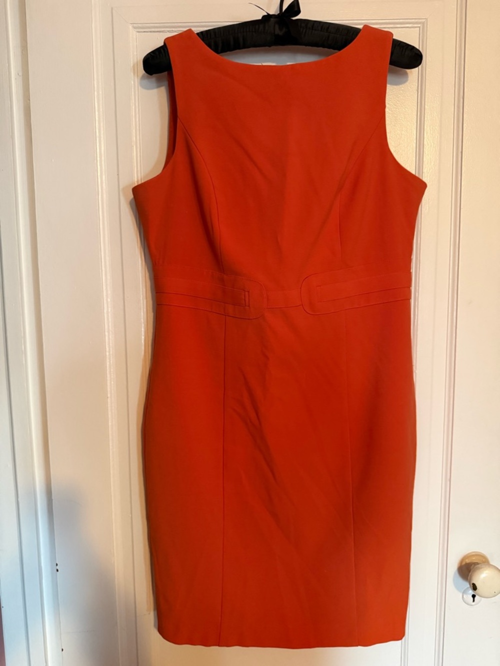 EUC Vintage Bold Orange Sleeveless Sheath Dress